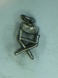 .925 Sterling Silver Folding Chair Charm