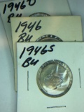 1946 P, D, S Jefferson Nickels
