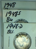 1948 P, D, S Jefferson Nickels