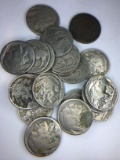 (20) Assorted Buffalo Nickels