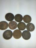 (10) Assorted Indian Head Cents