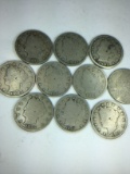 (10) Assorted Liberty Nickels