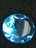 3.86 Carat Oval Cut Blue Topaz