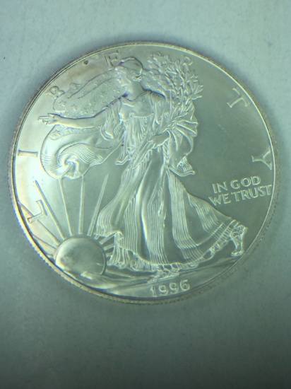 Free 1996 Silver Eagle To The Bidder With The Most Won Lots