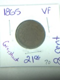 1865 2 Cent Copper