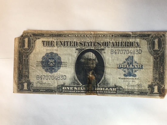 1923 $1.00 Silver Certificate Large Note