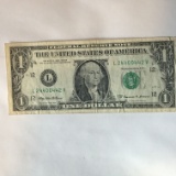 $1.00 1999 Federal Reserve Note
