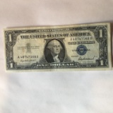 1957 $1.00 Silver Certificate Star Note Blue Seal