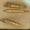 (3) Antique Gold Filled Ladies Bar Pens