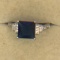 .925 Sterling Silver Ladies 3 Carat Chatam Sapphire Ring