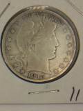 1915 – S Barber Half Dollar