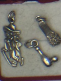 (3) Assorted .925 Sterling Silver Charms