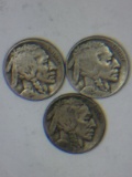 1923 – P, 1928 – S, 1929 – P, Buffalo Nickels