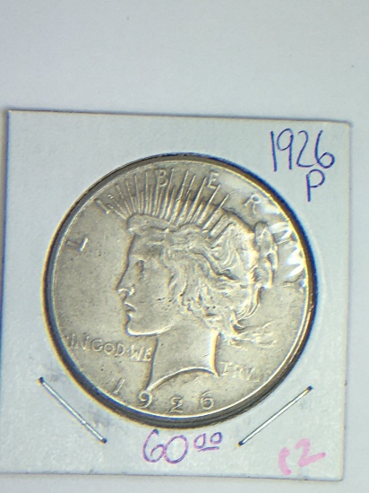 1926 P Peace Dollar