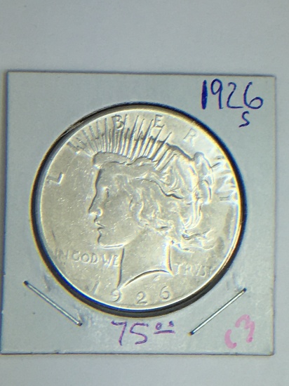 1926 S Peace Dollar