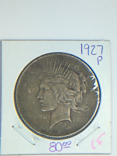 1927 P Peace Dollar