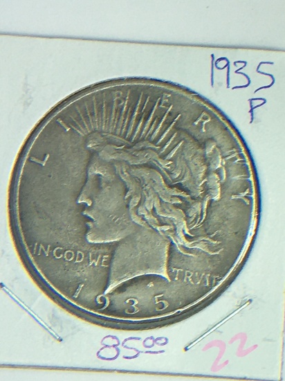 1935 P Peace Dollar