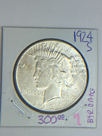 1924 S Peace Dollar