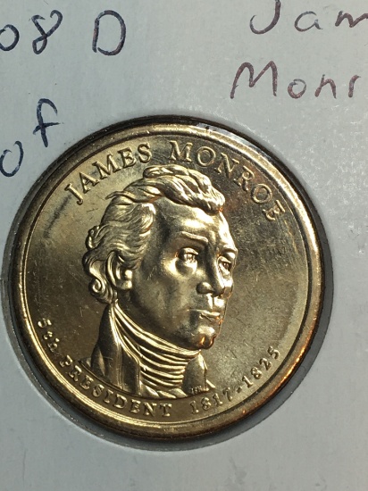 2008-D James Monroe Golden Dollar