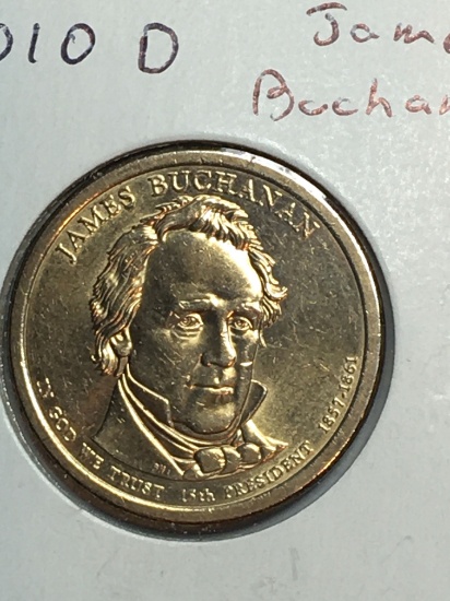 2010 – D James Buchanan Golden Dollar