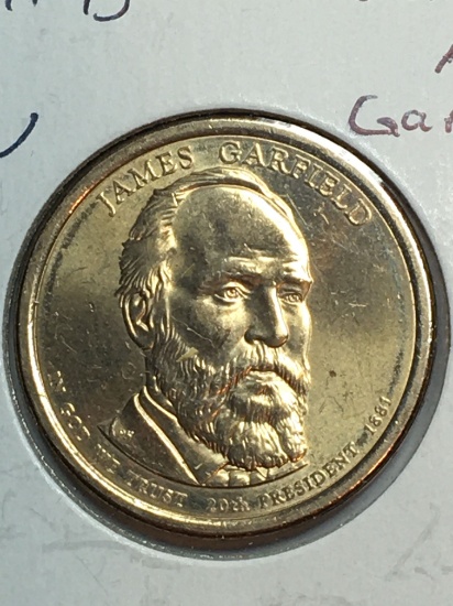 2011 – D James A Garfield Golden Dollar