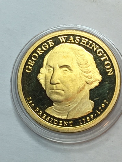 2007 P George Washington Golden Dollar