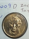 2009 – D Zachary Taylor Golden Dollar