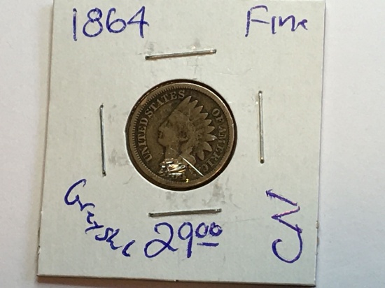 1864 Indian Head Cent
