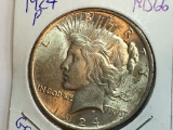 1924 P Peace Dollar