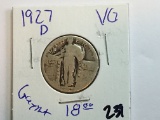 1927 D Standing Liberty Quarter