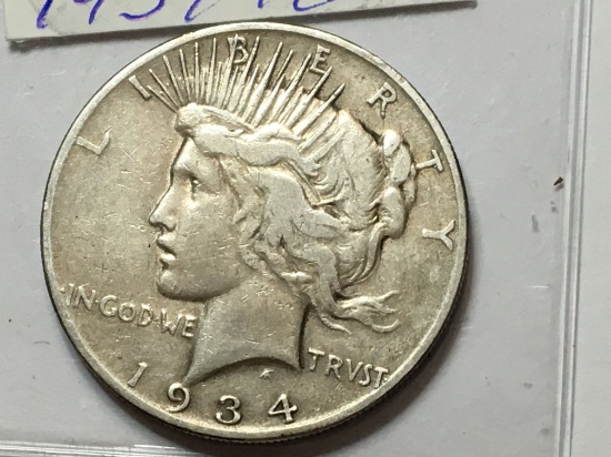 1934 S Peace Dollar