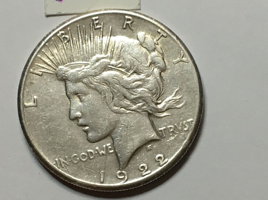 1922 S Peace Dollar