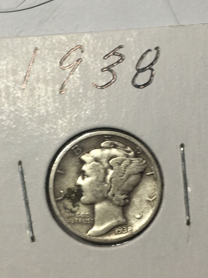 1938 P Mercury Dime