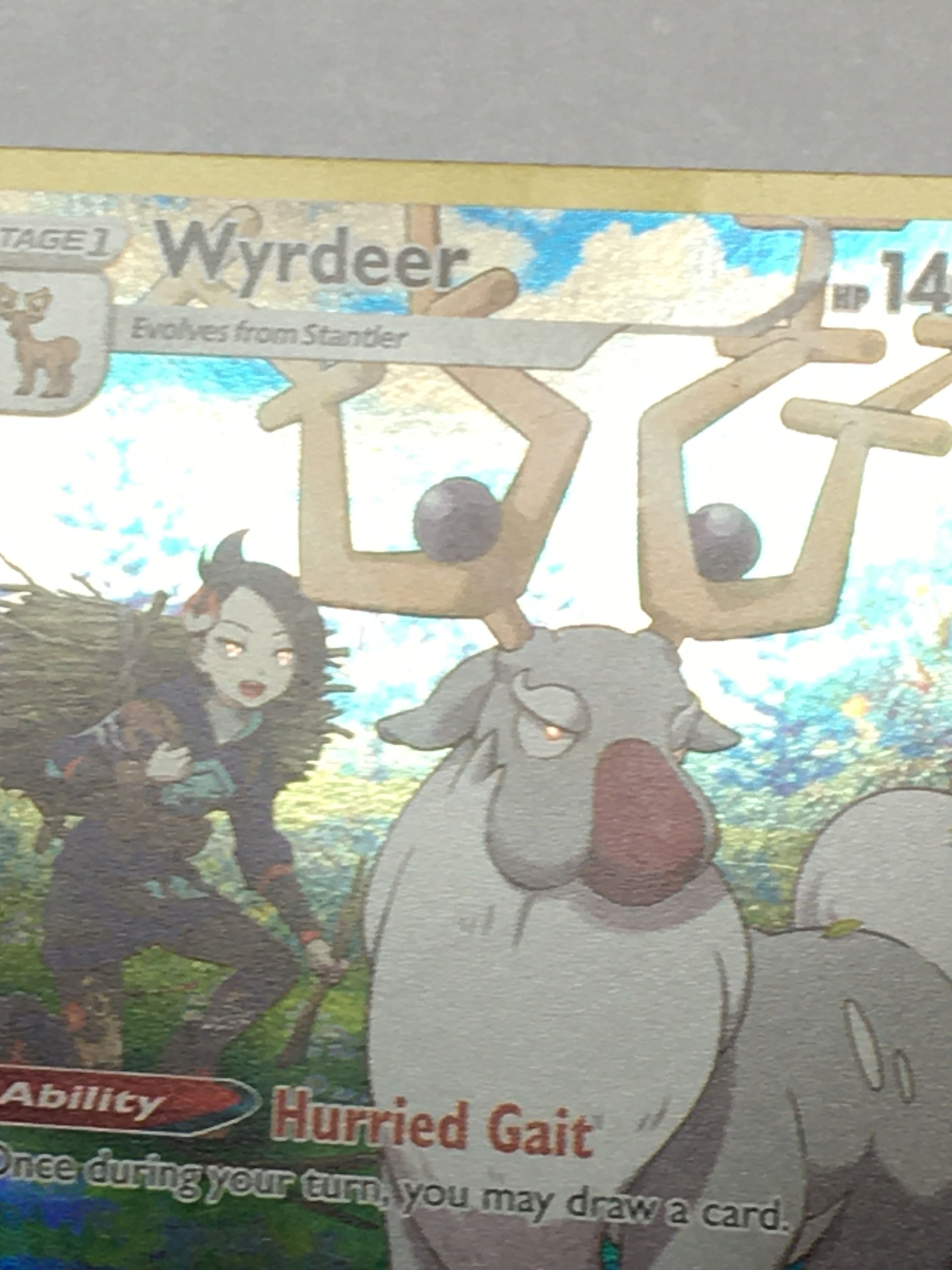 wyrdeer pokemon card 134/189 Wyrdeer V