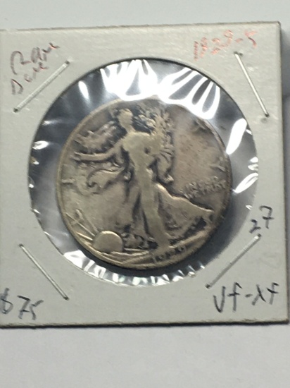 1929 S Walkinig Liberty Silver Half Dollar