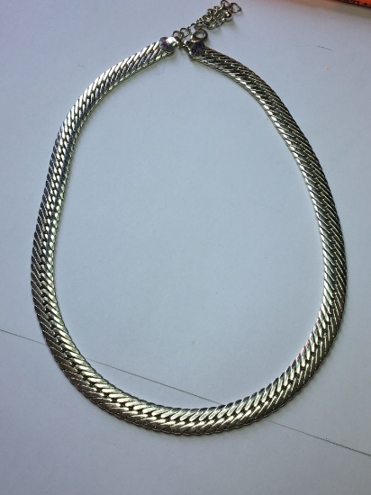 Sterling Silver Vintage Necklace Heavy Chain 54+ Grams