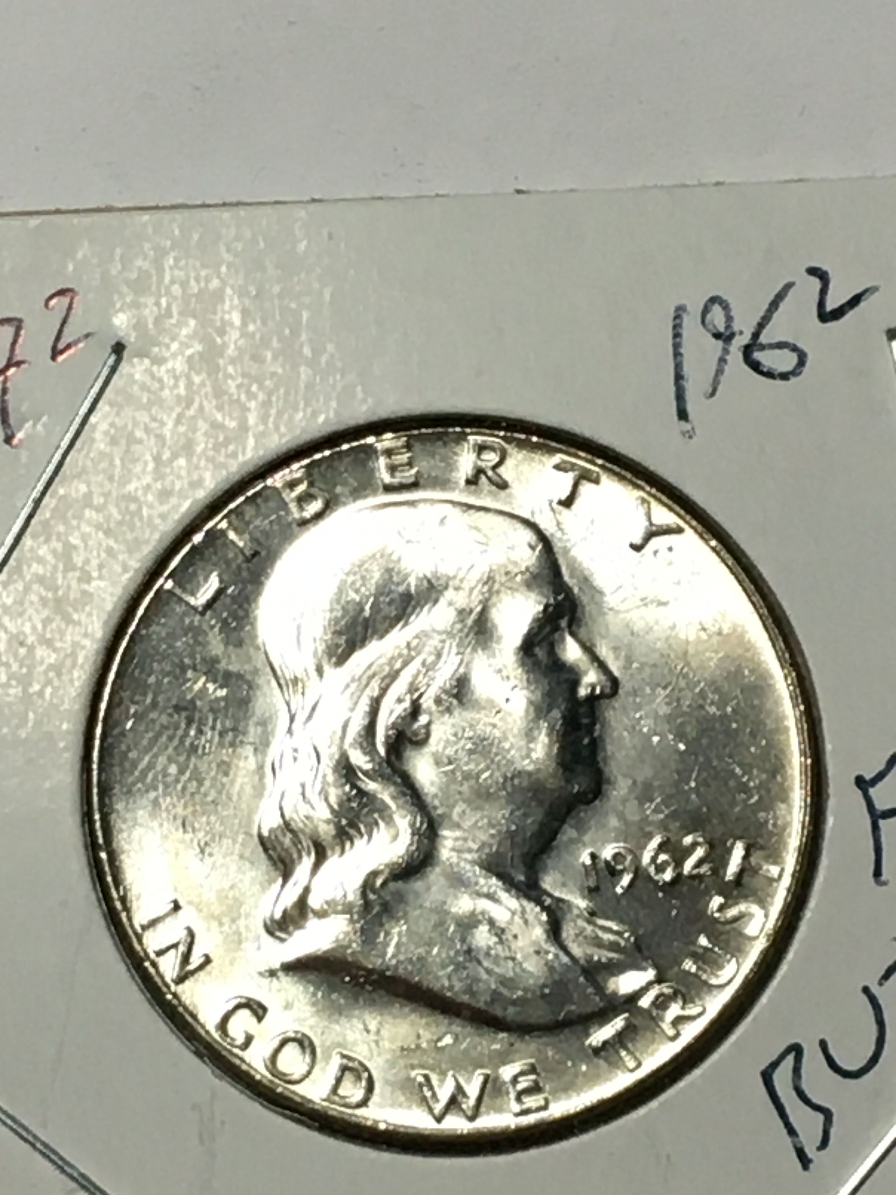 1962-D Franklin Silver Half Dollar Brilliant Uncirculated
