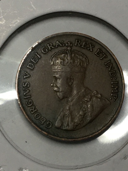 Canada 1 Cent 1934 Au+ Better Grade