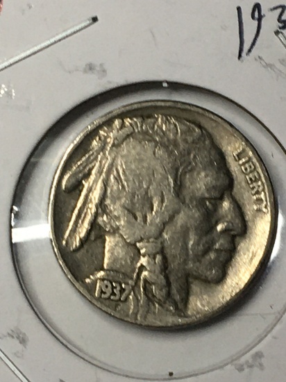 Buffalo Nickel 1937 Xf Nice Coin