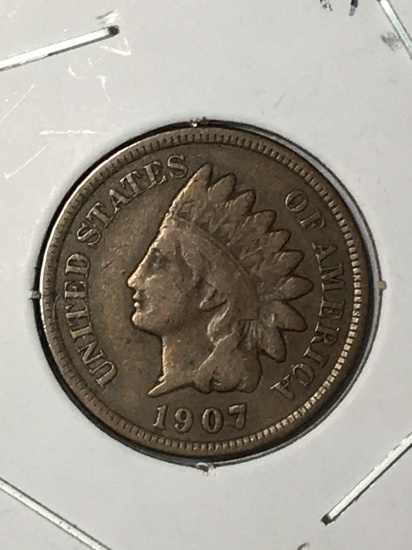 Indian Head Cent 1907 Nice Xf