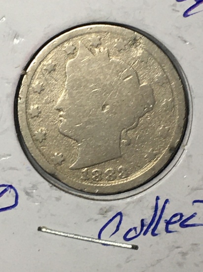 1883 With Cent Barber Nickel