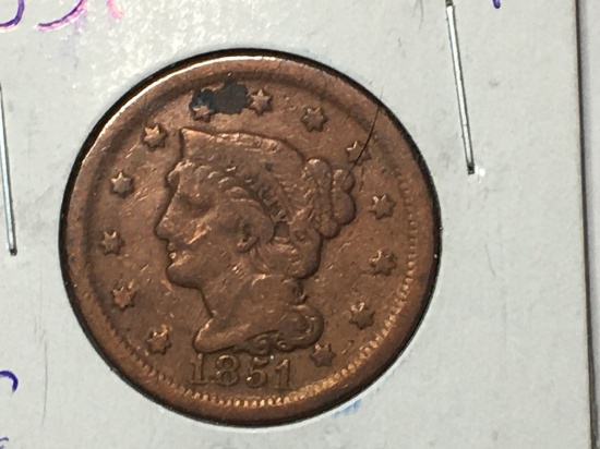 1851 Large Cent