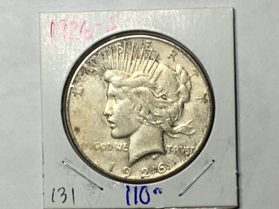 1926 S Peace Dollar