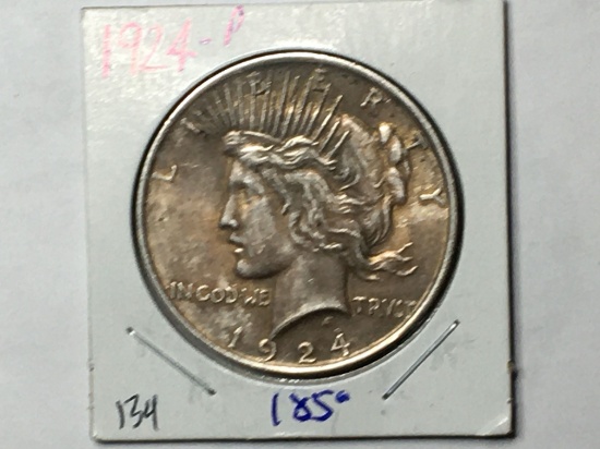 1924 P Peace Dollar