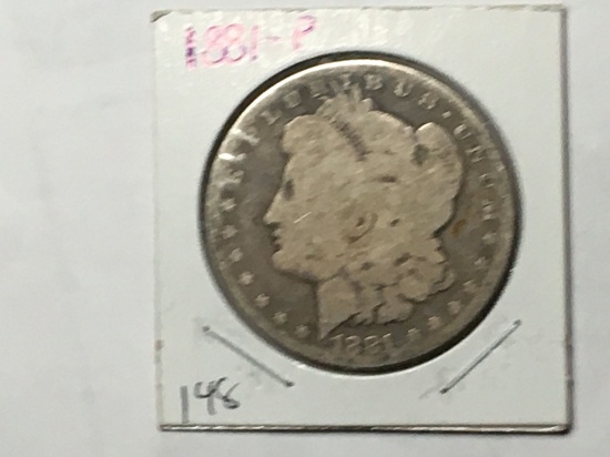 1881 P Morgan Dollar