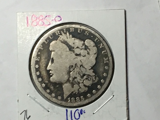 1885 O Morgan Dollar