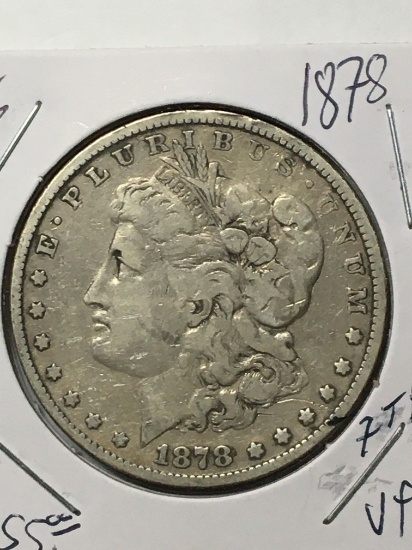 Morgan Silver Dollar 1878 7 Tf First Year