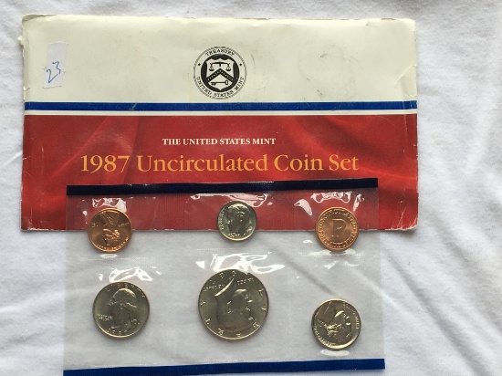 U S A Mint Set 1987 P Only