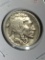 Buffalo Nickel 1937 D  A U Nice Coin
