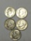 Roosevelt Silver Dime Lot Of 5 90% Silver Coins